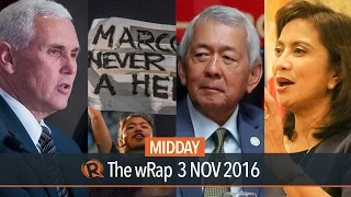 Duterte in Peru, Marcos burial, Pence and 'Hamilton' | Midday wRap