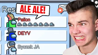 MÓWIĘ TYLKO "ALE" JAKO IMPOSTOR w AMONG US CHALLENGE!