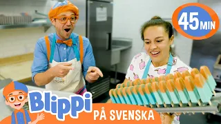 Blippi Svenska | Blippi  gör fruktisglass | pedagogiska videor för barn