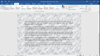 How to create white marble background paper in word