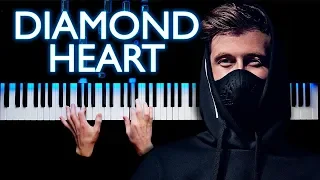 Alan Walker - Diamond Heart | Piano cover (feat. Sophia Somajo)