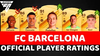 EA FC 24 Barcelona OFFICIAL Player Ratings FT. Cancelo, Putellas, Gavi and more