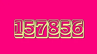 Colorful numbers 1 to 165000 x 8