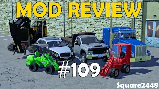 Farming Simulator 19 Mod Review #109 Chevy Dump Truck, Loaders, Excavator & More!