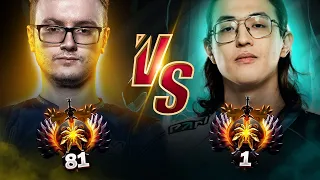 MIRACLE vs WORLD'S FIRST 14k MMR PLAYER ON NEW 7.36 PATCH