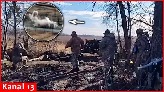 Ukrainian artillerymen destroy Russian warehouses in Donetsk with “Rapira" cannon