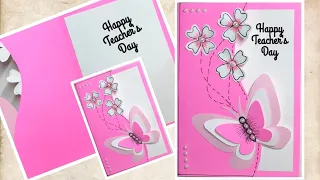 DIY Teacher's Day Card /Easy and Quick Card making / step by step /Handmade Teacher's Day Card