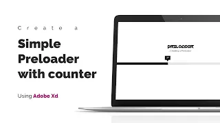 Simple Preloader with counter Using Adobe XD