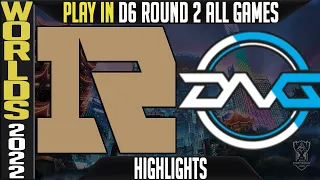 RNG vs DFM Highlights ALL GAMES | WORLDS 2022 Play In R2 D6 Royal Never Give Up vs DetonationFocusME