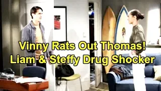 Vinny Rats Out Thomas! - Liam & Steffy Drug Shocker The Bold and the Beautiful Spoilers