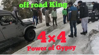 Power of Gypsy 4×4 ,Gulmarg road tour (winter) Mr Kashmiri