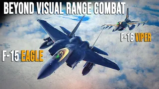 The Mighty F-15 Eagle Vs F-16 Viper | New AMRAAM Update | Digital Combat Simulator | DCS | BVR |