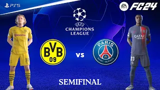 FC 24 | PSG vs Borussia Dortmund | UEFA Champions League | Semi Final Full Match | PS5™ [4K60]