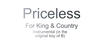 Priceless Instrumental and Multi Track (For King & Country)