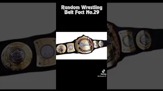 Random Wrestling Belt Fact Part 29 #short #shorts #shortvideo #WWE WWE Belt AEW TNA NJPW IWGP