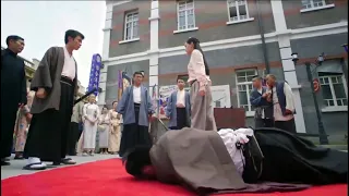 Anti-Japs Kung Fu Movie| Samurais mocks Chinese kung fu, defeated by a female master among onlookers
