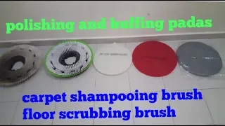 polishing and buffing padas |carpet shampooing brush |floor machine scrubbing brush
