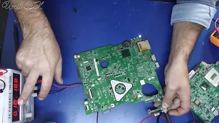 Laptop Motherboard Short Circuit Detection and Repair