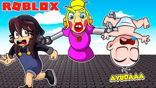 ¡ESCAPA DE LA MALVADA MADRASTRA! 😭BEBE NOOB Y NOOBSI en Roblox