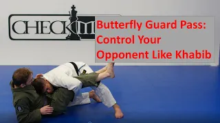 Control your guard pass like Khabib: Butterfly guard pressure pass