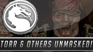 Mortal Kombat X: All Character Faces Unmasked - Torr, Smoke, Rain & More! (Mortal Kombat 10)