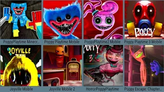 Poppy Playtime Minecraft Full Game , Poppy Mobile , Poppy 2+3 Mobile, Joyville 1+2 , Horror Poppy