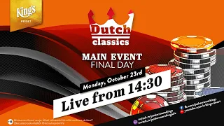 🏆 Final Day of €250 Dutch Classics Main Event live from King's Resort 👑
