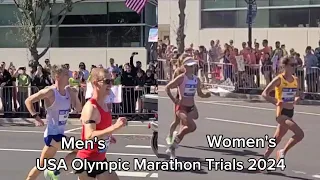 US Olympic Marathon Trials 2024 Orlando, Men & Women (Slow Motion)