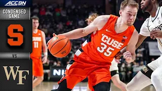 Syracuse vs. Wake Forest Condensed Game | 2021-22 ACC Men’s Basketball