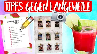 ENDLICH! 🎉  NEUE TIPPS GEGEN LANGEWEILE! DIY 🍉 Eistee, Polaroid 📸 DIY , Bucket List  & Mehr! 🙌