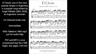 El Choclo tango Argentino Guitar solo download
