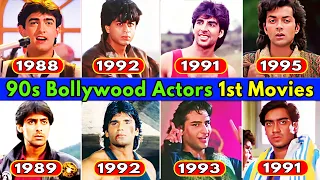 90s Bollywood Actors Debut Film List | Bollywood Stars Actor First Movie | SRK - Salman - Akshay K.