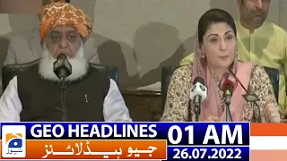 Geo News Headlines 1 AM  | 26 July 2022