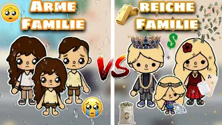 😥 ARME FAMILIE vs REICHE FAMILIE 🤑 | FAMILIEN- GESCHICHTE | TOCA BOCA STORY DEUTSCH |TOCA LIFE WORLD