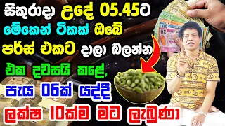 සිකුරාදා උදේට මේකෙන් ටිකක් මුදල් පසුම්බියේ දාලා බලන්න | දින 03න් සල්ලි ගලා එන ගුරුකමක් | Vasthu Tips