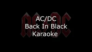 AC/DC  - Back In Black ( Karaoke Version & Lyrics )