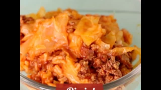 Lazy Cabbage Roll Casserole