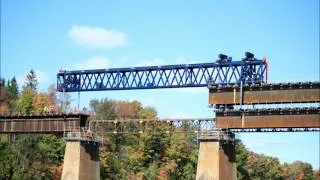 Railroad Bridge Replacement Using Gantry Crane Launcher - Western Mechanical