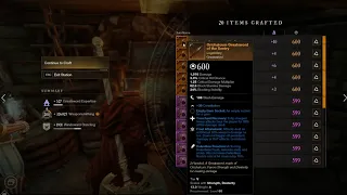 70 Stopwatch Greatsword rolls | New World crafting