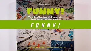 FUNNY! Disney Pixar (flip through) Artbook