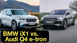 🔋 BMW iX1 vs. Audi Q4 e-tron Vergleich: Welches Elektro-SUV ist das Beste?! [4K] - Autophorie