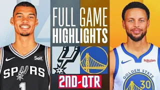 Golden State Warriors vs San Antonio Spurs HIGHLIGHTS 2nd -QTR HD | 2024 NBA season | 3/11/2024