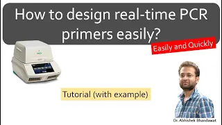 How to design primers for real-time PCR (qPCR) for gene expression? Easily and quickly. PrimerQuest.