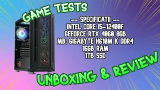 I5-12400F + RTX 4060 UNBOXING & REVIEW - NOUL MEU PC DE GAMING *RUPE TOT?!* 😯