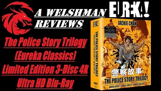 The Police Story Trilogy Eureka Classics Limited Edition 3 Disc 4K Ultra HD Blu Ray