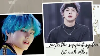 Taejin  is the support system of each other .#taejin #v #jin#entertainmenttaejin