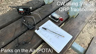 Parks on the Air (POTA) - QRP CW using SW-3B - Preparation, equipment, set up and activation