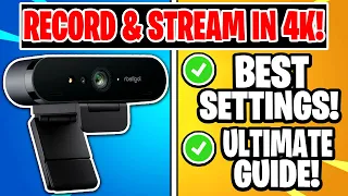 Logitech BRIO: How to Record & Live Stream in 4K (OBS Studio Tutorial & Setup Guide)