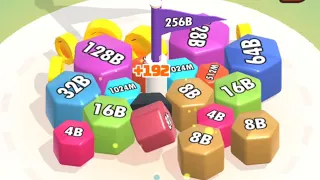 Merge Blocks 3D - 2048 Puzzle Unlock 256B iOS Android Gameplay Part 17