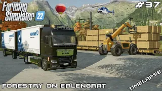 Exporting WOOD PRODUCTS to FELSBRUNN | Forestry on ERLENGRAT | Farming Simulator 22 | Episode 37